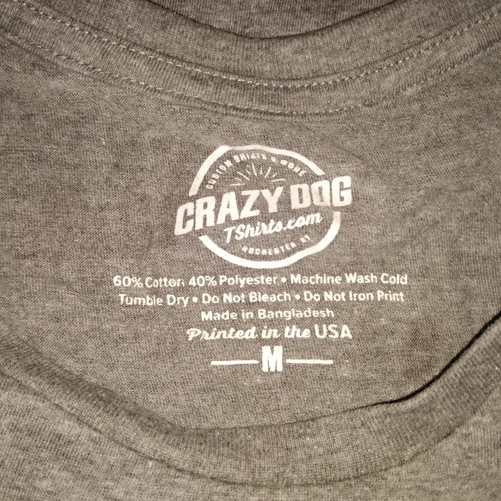 Crazy Dog T-Shirts Heather Gray Women's 2 Moods Graphic T-Shirt - Picture 5 of 6